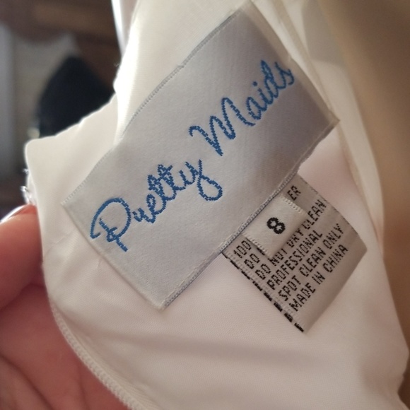 Gorgeous Pretty Maids Ivory Gown NWOT - Picture 5 of 5
